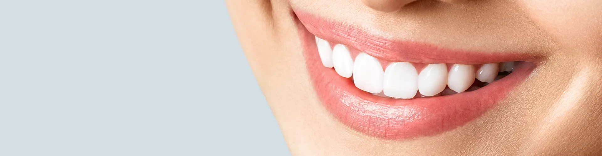 close up of woman's smile