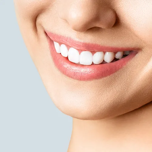 close up of woman's smile